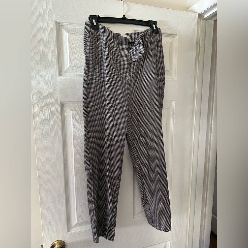 Nine West Women's Black and White Checkered Pants